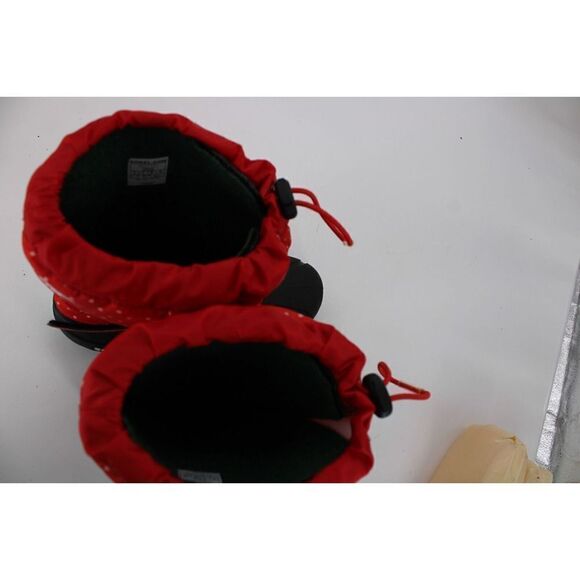 SOREL Kids Flurry™ Print Boots Big Kids size 5 Red with polka dots - Picture 9 of 9